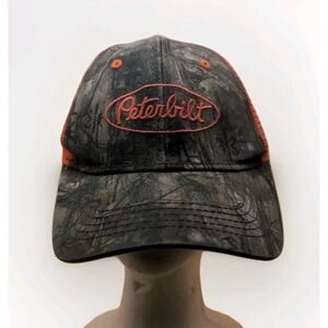 Peterbilt Motors REALTREE XTRA® Class Pays mesh back Hat snapback PB Orange Camo
